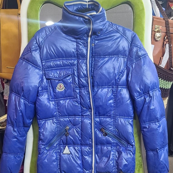 Moncler Shiny Royal Blue Jacket - Picture 2 of 6